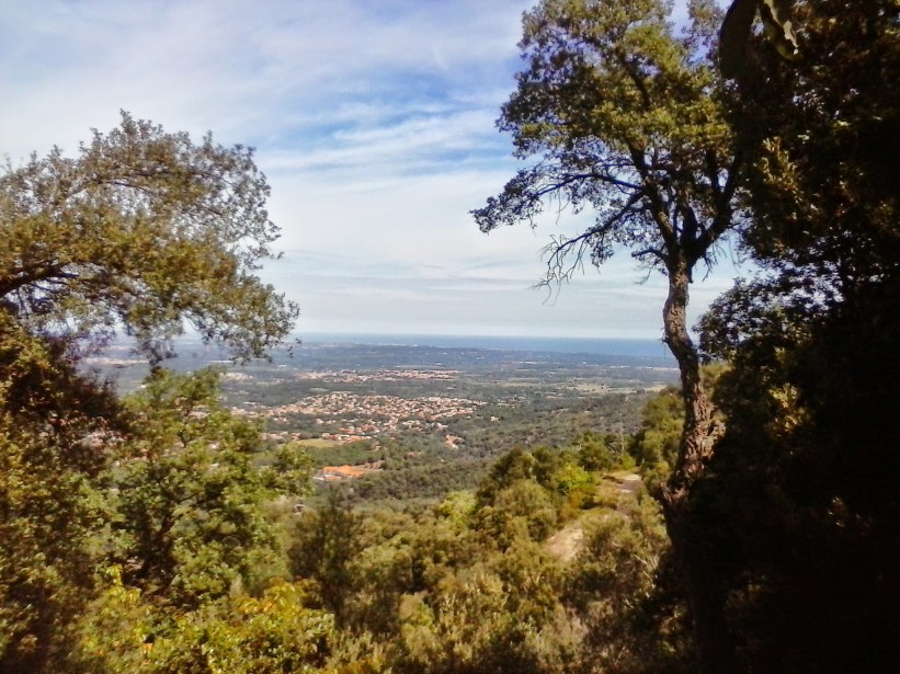 breathtaking view from the mountain all the way to the mediterranean