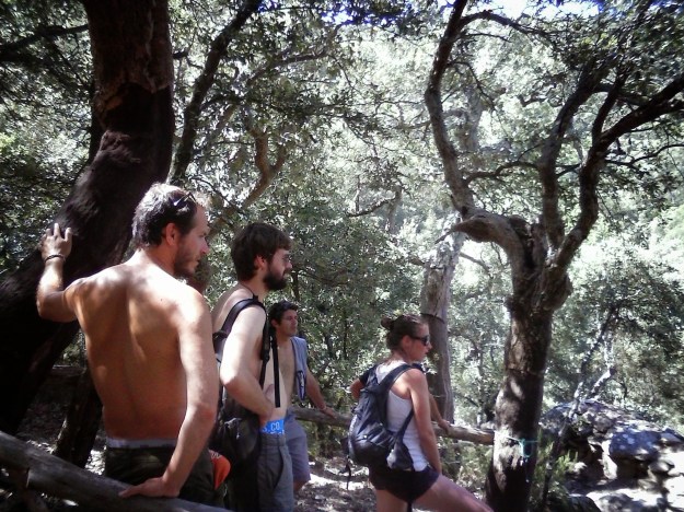 Even pauze in de schaduw