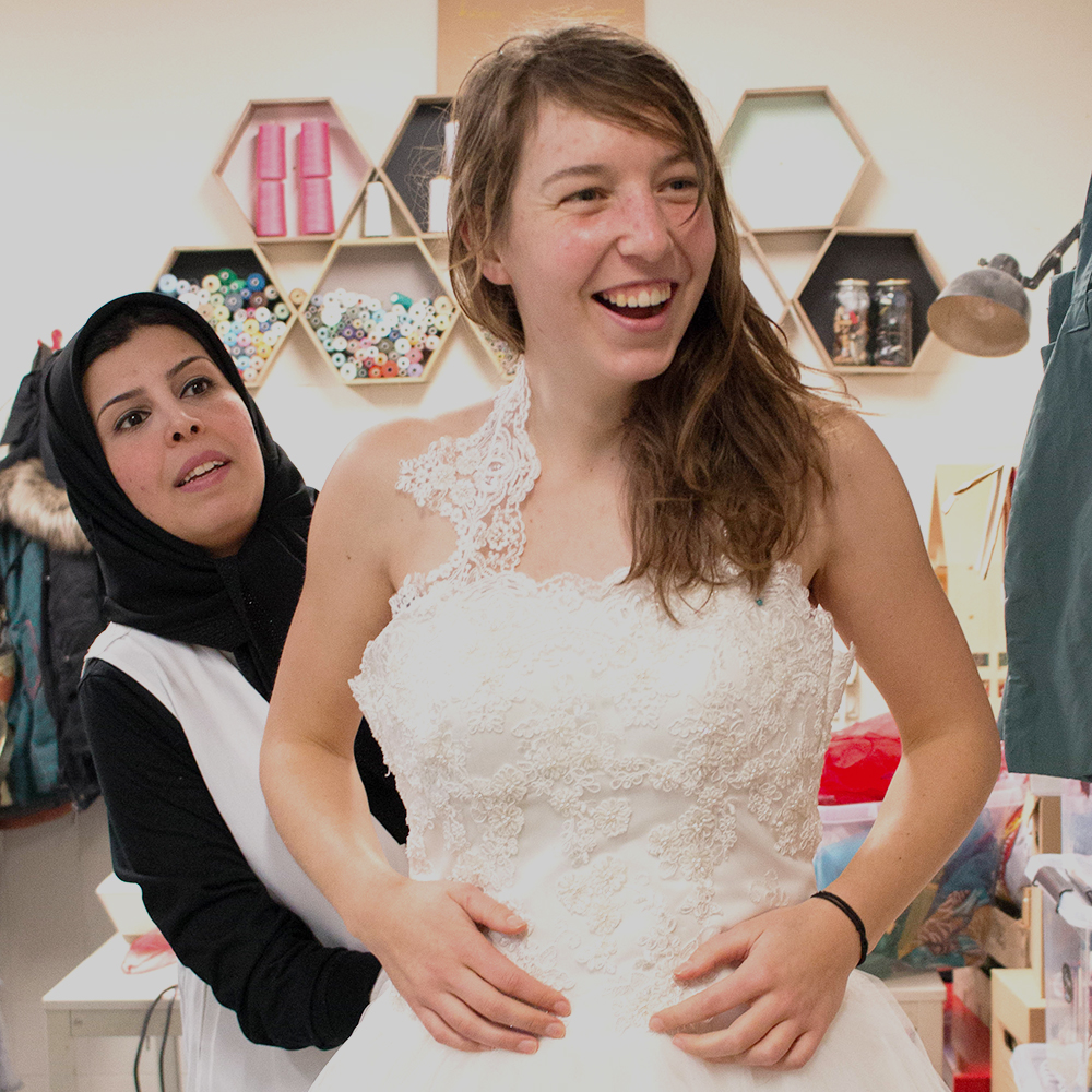 De trouwjurk van&nbsp;Parvaneh